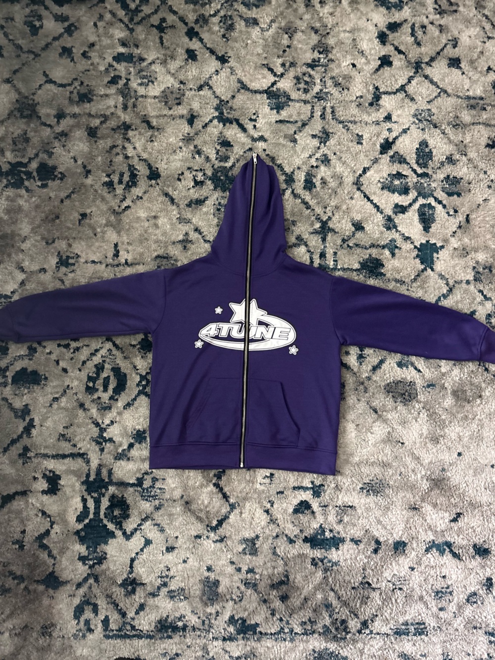 Kids' Purple Zip-Up Hoodie